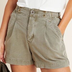Anthropologie Olive Green Women Shorts